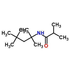 Isobutyramide, n-(1,1,3,3-tetramethylbutyl)- Structure,6632-19-5Structure