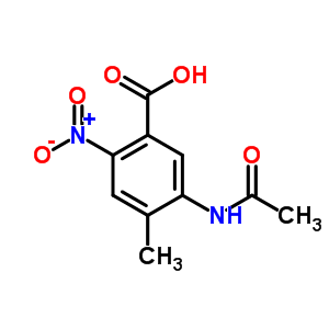 Benzoic acid,5-(acetylamino)-4-methyl-2-nitro- Structure,6632-23-1Structure