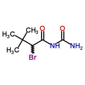 Butanamide,n-(aminocarbonyl)-2-bromo-3,3-dimethyl- Structure,6632-50-4Structure