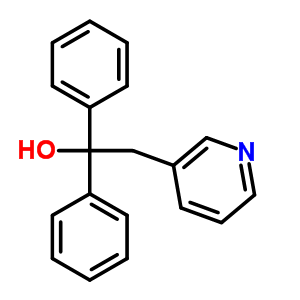 3-Pyridineethanol, a,a-diphenyl- Structure,6632-77-5Structure