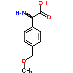 2-Amino-2-[4-(methoxymethyl)phenyl]acetic acid Structure,66320-58-9Structure