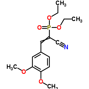 2-Diethoxyphosphoryl-3-(3,4-dimethoxyphenyl)prop-2-enenitrile Structure,66359-27-1Structure