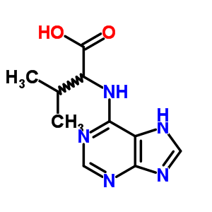 3-Methyl-2-(7h-purin-6-ylamino)butanoic acid Structure,6636-97-1Structure