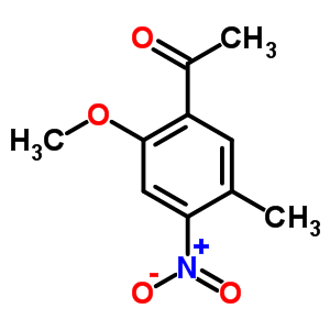 Ethanone,1-(2-methoxy-5-methyl-4-nitrophenyl)- Structure,6637-20-3Structure