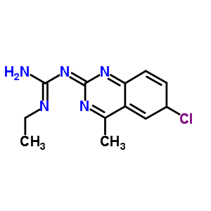 (1Z)-1-(6-chloro-4-methyl-6h-quinazolin-2-ylidene)-2-ethyl-guanidine Structure,6637-23-6Structure