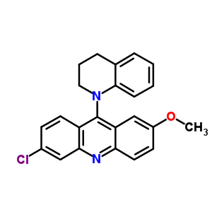 Acridine,6-chloro-9-(3,4-dihydro-1(2h)-quinolinyl)-2-methoxy- Structure,6637-39-4Structure