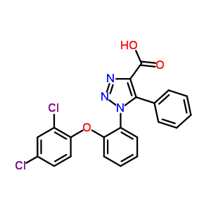 1-[2-(2,4-Dichlorophenoxy)phenyl]-5-phenyl-1h-1,2,3-triazole-4-carboxylic acid Structure,664966-03-4Structure