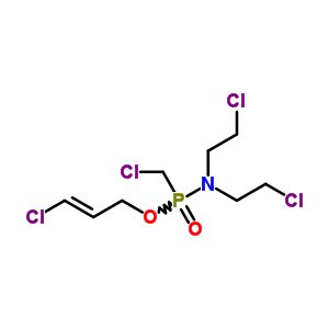 2-Chloro-n-(2-chloroethyl)-n-[chloromethyl-[(e)-3-chloroprop-2-enoxy]phosphoryl]ethanamine Structure,6650-96-0Structure