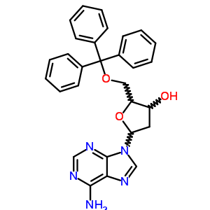 Adenosine,2-deoxy-5-o-(triphenylmethyl)- Structure,66503-49-9Structure