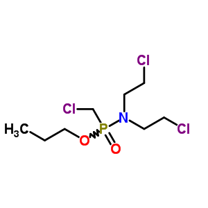 2-Chloro-n-(2-chloroethyl)-n-(chloromethyl-propoxy-phosphoryl)ethanamine Structure,6651-06-5Structure