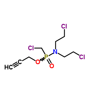 2-Chloro-n-(2-chloroethyl)-n-(chloromethyl-prop-2-ynoxy-phosphoryl)ethanamine Structure,6651-08-7Structure