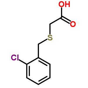 Acetic acid, [[ (2-chlorophenyl)methyl]thio]- Structure,66516-65-2Structure