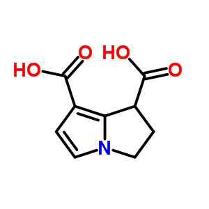 2,3-Dihydro-1H-pyrrolizine-1,7-dicarboxylic acid Structure,66635-69-6Structure