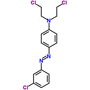 Benzenamine,n,n-bis(2-chloroethyl)-4-[2-(3-chlorophenyl)diazenyl]- Structure,66710-78-9Structure