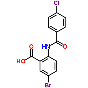 5-bromo-2-[(4-chlorobenzoyl)amino]benzoic acid Structure,667403-90-9Structure