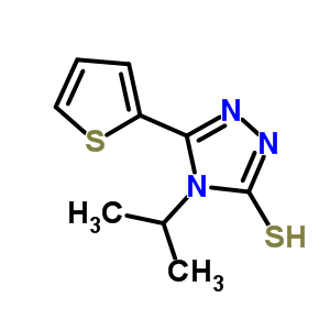 4-Isopropyl-5-thien-2-yl-4H-1,2,4-triazole-3-thiol Structure,667412-77-3Structure