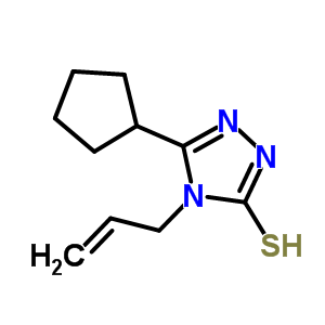 4-Allyl-5-cyclopentyl-4H-1,2,4-triazole-3-thiol Structure,667412-80-8Structure