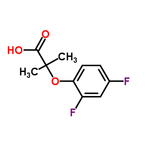 2-(2,4-Difluorophenoxy)-2-methylpropanoic acid Structure,667413-00-5Structure