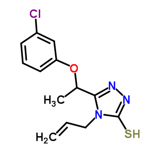 4-Allyl-5-[1-(3-chlorophenoxy)ethyl]-4H-1,2,4-triazole-3-thiol Structure,667414-14-4Structure