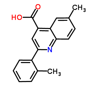 6-Methyl-2-(2-methylphenyl)quinoline-4-carboxylic acid Structure,667437-23-2Structure