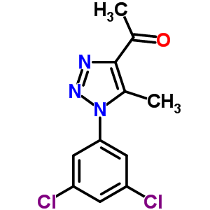 1-[1-(3,5-Dichlorophenyl)-5-methyl-1h-1,2,3-triazol-4-yl]ethan-1-one Structure,667865-24-9Structure