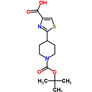 2-[1-(Tert-butoxycarbonyl)-4-piperidinyl]-1,3-thiazole-4-carboxylic acid Structure,668484-45-5Structure