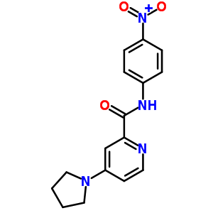 N-(4-nitrophenyl)-4-pyrrolidin-1-yl-pyridine-2-carboxamide Structure,66933-53-7Structure