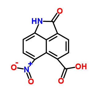 Benz[cd]indole-5-carboxylicacid, 1,2-dihydro-6-nitro-2-oxo- Structure,66959-28-2Structure