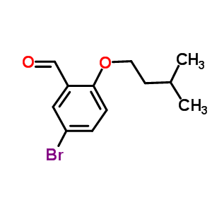 5-Bromo-2-(3-methylbutoxy)benzaldehyde Structure,669739-11-1Structure