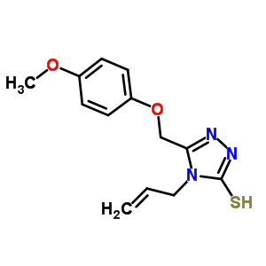 4-Allyl-5-[(4-methoxyphenoxy)methyl]-4H-1,2,4-triazole-3-thiol Structure,669740-18-5Structure