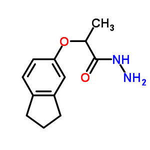 2-(2,3-dihydro-1H-inden-5-yloxy)propanohydrazide Structure,669745-23-7Structure