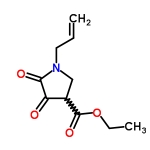 3-Pyrrolidinecarboxylicacid, 4,5-dioxo-1-(2-propen-1-yl)-, ethyl ester Structure,67044-07-9Structure