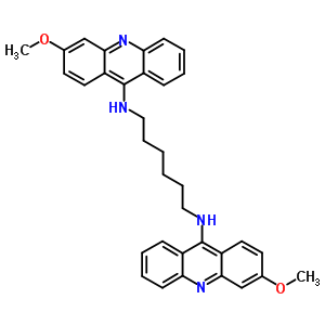 N,n-bis(3-methoxyacridin-9-yl)hexane-1,6-diamine Structure,67047-17-0Structure