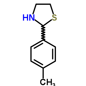 2-(4-Methylphenyl)-1,3-thiazolane Structure,67086-82-2Structure