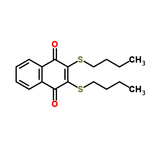 2,3-Bis(n-butylthio)-1,4-naphthalenedione Structure,671189-54-1Structure