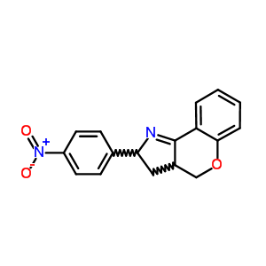 [1]Benzopyrano[4,3-b]pyrrole, 2,3,3a,4-tetrahydro-2-(4-nitrophenyl)- Structure,67133-30-6Structure