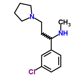 1-Pyrrolidin-3-(3-chlorophenyl)-3-methylamine-propane 2hcl Structure,672309-96-5Structure