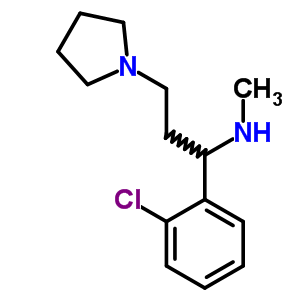 [1-(2-Chloro-phenyl)-3-pyrrolidin-1-yl-propyl]-methyl-amine Structure,672309-98-7Structure