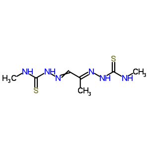 Pyruvaldehyde bis(n4-methylthiosemicarbazone) Structure,673-68-7Structure