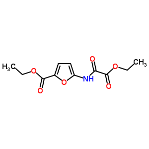 2-Furancarboxylic acid,5-[(2-ethoxy-2-oxoacetyl)amino]-, ethyl ester Structure,67318-13-2Structure