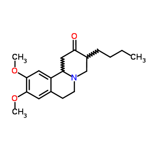 2H-benzo[a]quinolizin-2-one,  3-butyl-1,3,4,6,7,11b-hexahydro-9,10-dimethoxy-, hydrochloride Structure,67455-68-9Structure