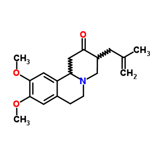 2H-benzo[a]quinolizin-2-one,1,3,4,6,7,11b-hexahydro-9,10-dimethoxy-3-(2-methyl-2-propen-1-yl)- Structure,67455-70-3Structure