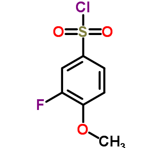 3-Fluoro-4-methoxybenzenesulfonyl chloride Structure,67475-55-2Structure