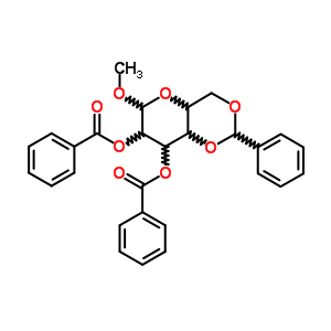 Methyl-2,3-di-o-benzoyl-4,6-o-benzylidene-alpha-d-glucopyranoside Structure,6748-91-0Structure