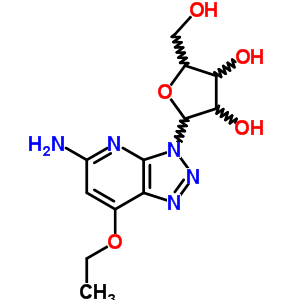 3H-1,2,3-triazolo[4,5-b]pyridin-5-amine,7-ethoxy-3-b-d-ribofuranosyl- Structure,67505-68-4Structure