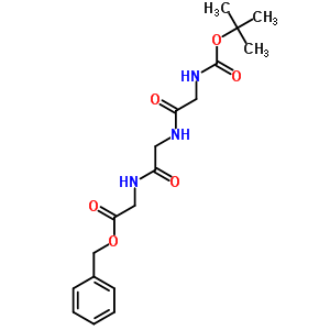 Benzyl 2-[[2-[[2-(tert-butoxycarbonylamino)acetyl]amino]acetyl]amino]acetate Structure,67585-90-4Structure