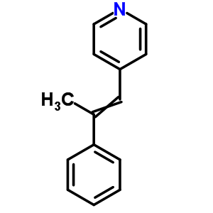 4-(2-Phenylprop-1-enyl)pyridine Structure,6760-75-4Structure