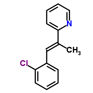 Pyridine,2-[(1e)-2-(2-chlorophenyl)-1-methylethenyl]- Structure,6772-82-3Structure