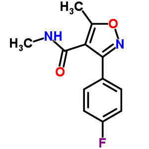 3-(4-Fluorophenyl)-n,5-dimethyl-oxazole-4-carboxamide Structure,67764-99-2Structure