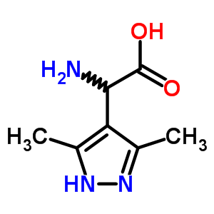 Amino-(3,5-dimethyl-1H-pyrazol-4-yl)-acetic acid Structure,67809-62-5Structure